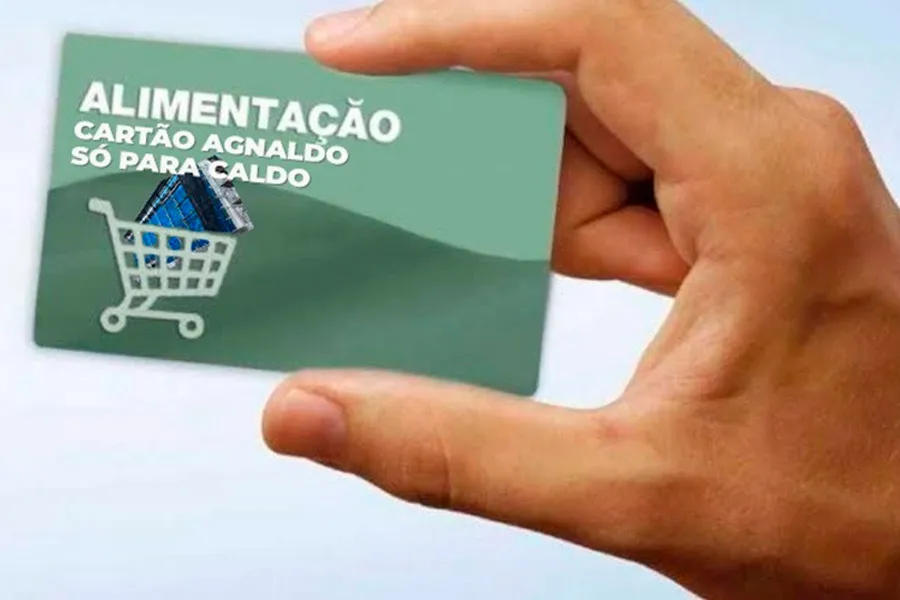 No Cartão vale alimentação da câmara o caldo entornou