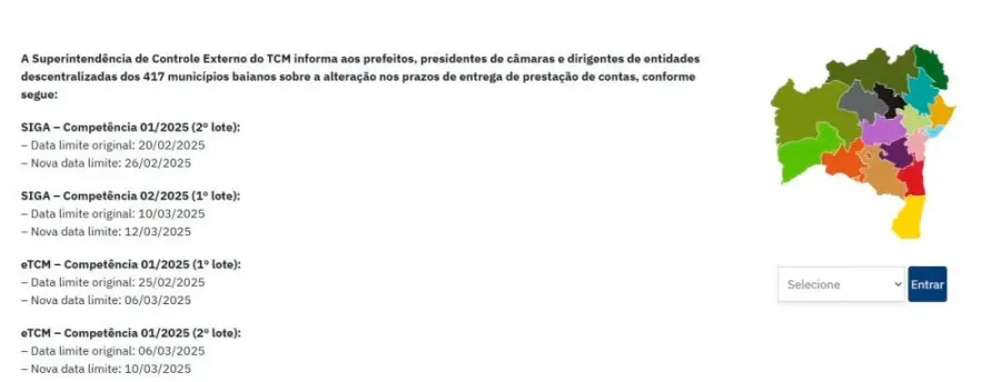 Caos administrativo em Itanhém: prefeito Bemtivi perde prazo e não envia contas da prefeitura ao TCM-BA