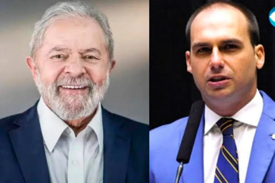 O filho 03 do Bolsonaro dá um presentão a Lula, só faltou o bilhete: “Com todo amor, Dudu”