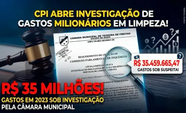 Atenção! CPI à vista em Teixeira: 8 vereadores assinam o pedido de CPI (Comissão Parlamentar de Inquérito para procuradoria, saúde e limpeza pública